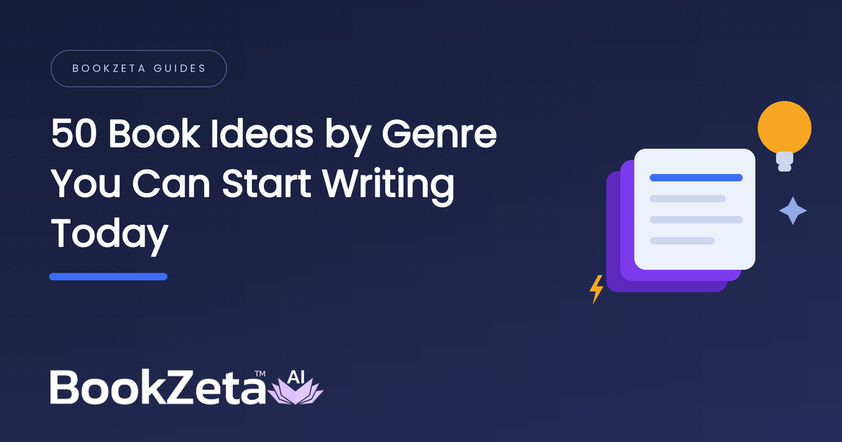 50 Book Ideas by Genre You Can Start Writing Today