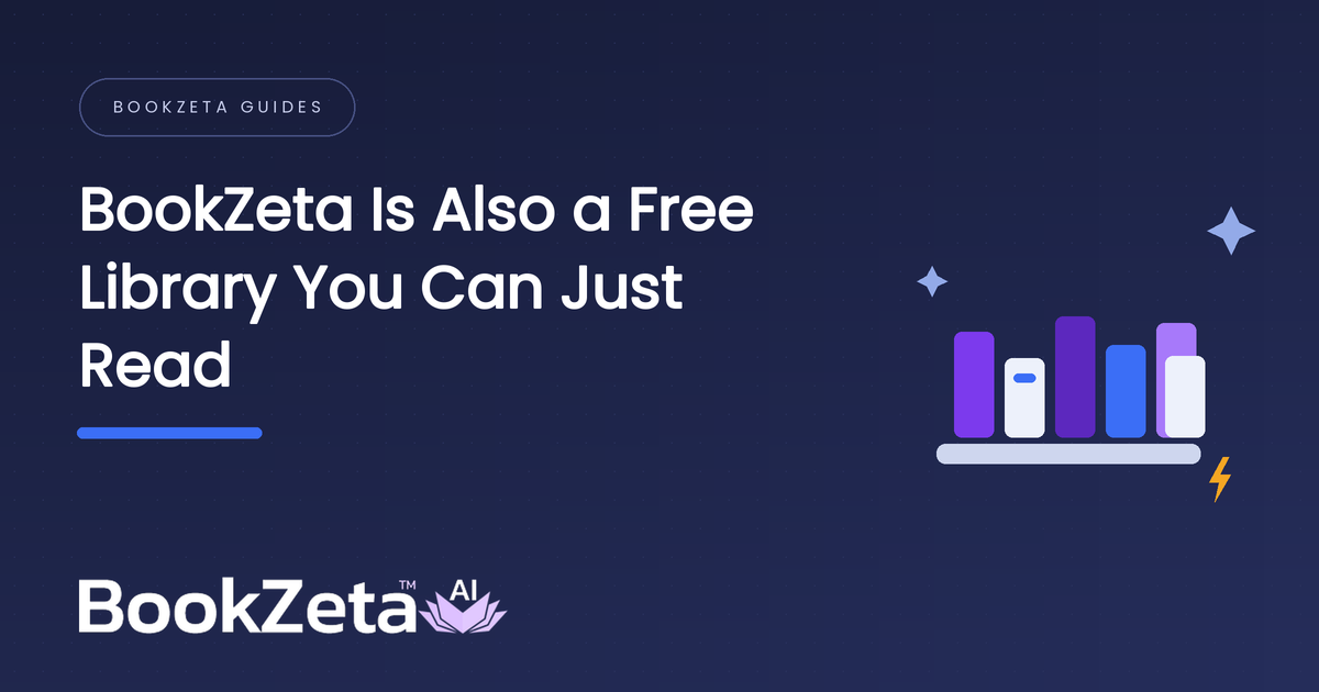 BookZeta Is Also a Free Library: Thousands of Books You Can Just Read