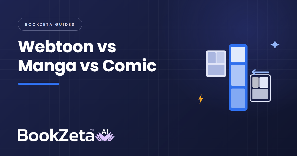 Webtoon vs Manga vs Comic: How the Three Formats Differ
