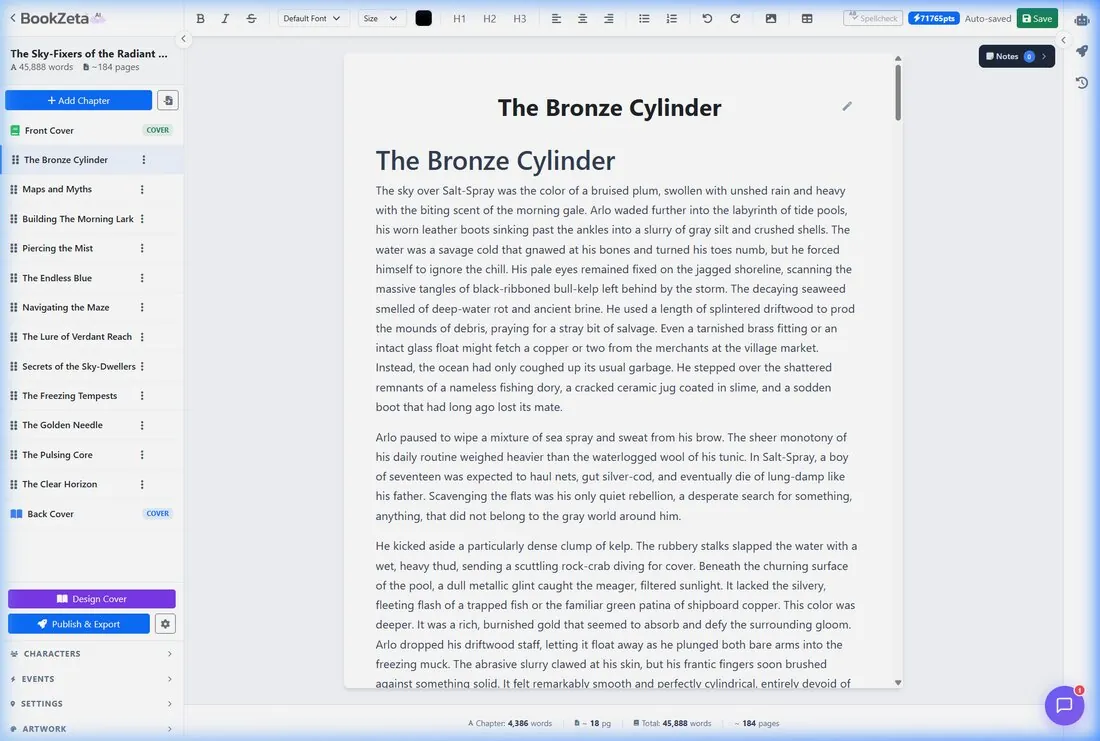 Writer Mode Interface